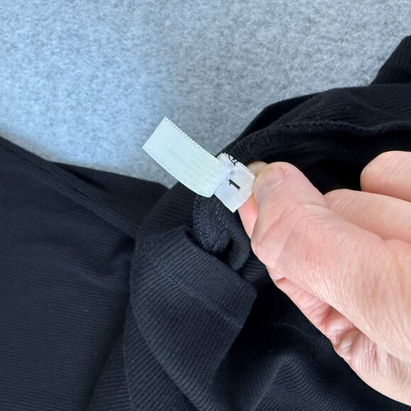 Sundays Anthropologie Shirt Womens Black Long Sleeve V-Neck Top Ribbed Size 1 - Picture 11 of 13